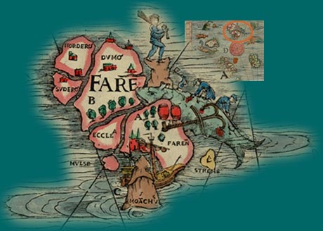 Map of the Faro Islands
