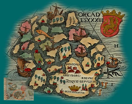 Map of the Orcades