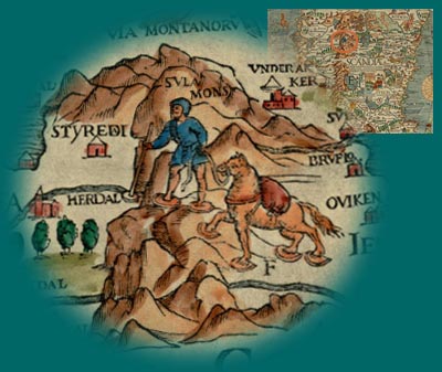 Olaus Magnus crosses the mountains.