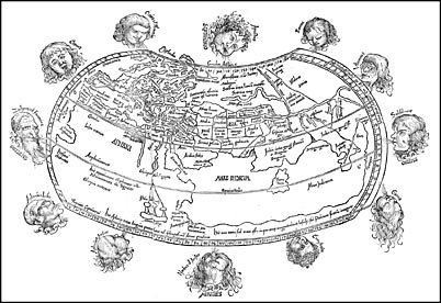 1503 Reisch map based on Ptolemy