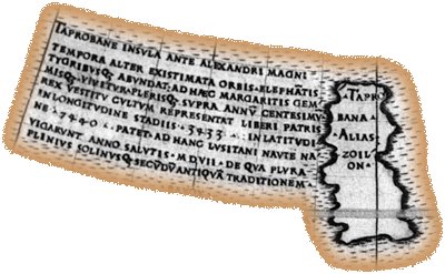 Tapobana inscription from 1508 Ruysch